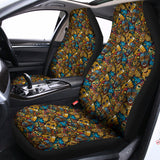 African Totem Masks Pattern Print Universal Fit Car Seat Covers 102422