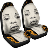 African Woman Print Universal Fit Car Seat Covers 102422