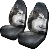 Alaskan Malamute Painting Print Universal Fit Car Seat Covers 102422