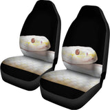 Albino Snake Print Universal Fit Car Seat Covers 102422