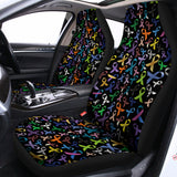 All Cancer Awareness Pattern Print Universal Fit Car Seat Covers 102422