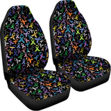 All Cancer Awareness Pattern Print Universal Fit Car Seat Covers 102422