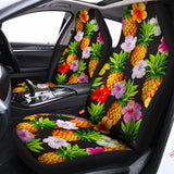 Aloha Hibiscus Pineapple Pattern Print Universal Fit Car Seat Covers 102422