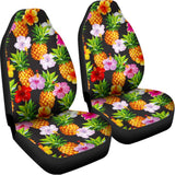 Aloha Hibiscus Pineapple Pattern Print Universal Fit Car Seat Covers 102422
