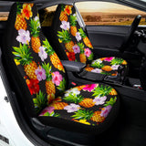 Aloha Hibiscus Pineapple Pattern Print Universal Fit Car Seat Covers 102422