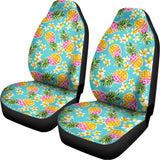 Aloha Summer Pineapple Pattern Print Universal Fit Car Seat Covers 102422