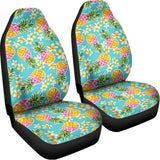 Aloha Summer Pineapple Pattern Print Universal Fit Car Seat Covers 102422