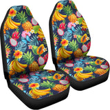 Aloha Tropical Fruits Pattern Print Universal Fit Car Seat Covers 102422
