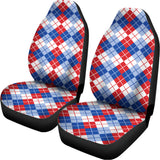 American Argyle Pattern Print Universal Fit Car Seat Covers 102422