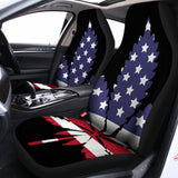 American Cannabis Leaf Flag Print Universal Fit Car Seat Covers 102422