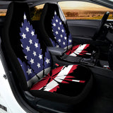 American Cannabis Leaf Flag Print Universal Fit Car Seat Covers 102422