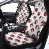 American Circle Flag Pattern Print Universal Fit Car Seat Covers 102422