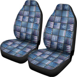 American Denim Patchwork Pattern Print Universal Fit Car Seat Covers 102422