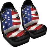 American Firefighter Emblem Print Universal Fit Car Seat Covers 102422
