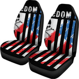 American Flag Freedom Life Print Universal Fit Car Seat Covers 102422