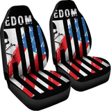 American Flag Freedom Life Print Universal Fit Car Seat Covers 102422