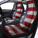 American Flag War Memorial Print Universal Fit Car Seat Covers 102422