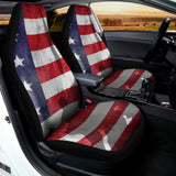 American Flag War Memorial Print Universal Fit Car Seat Covers 102422