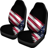American Flag Wing Print Universal Fit Car Seat Covers 102422