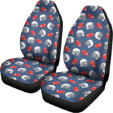American Football Pattern Print Universal Fit Car Seat Covers 102422