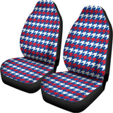 American Houndstooth Pattern Print Universal Fit Car Seat Covers 102422