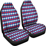 American Houndstooth Pattern Print Universal Fit Car Seat Covers 102422