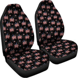 American Marijuana Leaf Pattern Print Universal Fit Car Seat Covers 102422