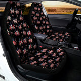 American Marijuana Leaf Pattern Print Universal Fit Car Seat Covers 102422
