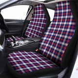 American Patriotic Plaid Print Universal Fit Car Seat Covers 102422