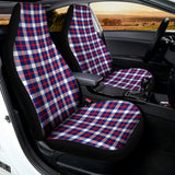 American Patriotic Plaid Print Universal Fit Car Seat Covers 102422