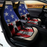 American Patriotic Skull Print Universal Fit Car Seat Covers 102422