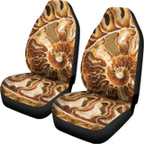 Ammonite Fossil Print Universal Fit Car Seat Covers 102422