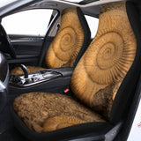 Ammonite Shell Fossil Print Universal Fit Car Seat Covers 102422
