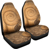 Ammonite Shell Fossil Print Universal Fit Car Seat Covers 102422