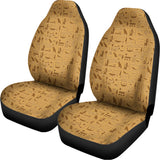 Ancient Egyptian Hieroglyphs Print Universal Fit Car Seat Covers 102422