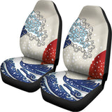 Ancient Great Japanese Wave Print Universal Fit Car Seat Covers 102422