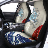 Ancient Great Japanese Wave Print Universal Fit Car Seat Covers 102422