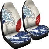 Ancient Great Japanese Wave Print Universal Fit Car Seat Covers 102422
