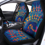 Ancient Indian Warli Tribal Print Universal Fit Car Seat Covers 102422
