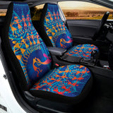 Ancient Indian Warli Tribal Print Universal Fit Car Seat Covers 102422