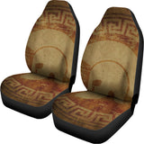 Ancient Spartan Helmet Print Universal Fit Car Seat Covers 102422