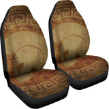 Ancient Spartan Helmet Print Universal Fit Car Seat Covers 102422