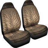 Ancient Yggdrasil Tree Print Universal Fit Car Seat Covers 102422