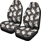Angel And Snowflake Pattern Print Universal Fit Car Seat Covers 102422