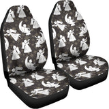 Angel And Snowflake Pattern Print Universal Fit Car Seat Covers 102422