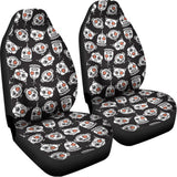 Angry Robot Pattern Print Universal Fit Car Seat Covers 102422
