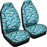 Angry Shark Pattern Print Universal Fit Car Seat Covers 102422