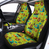 Animal Camping Pattern Print Universal Fit Car Seat Covers 102422