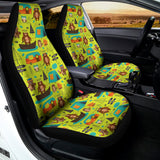 Animal Camping Pattern Print Universal Fit Car Seat Covers 102422