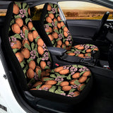 Apricot And Flower Pattern Print Universal Fit Car Seat Covers 102422